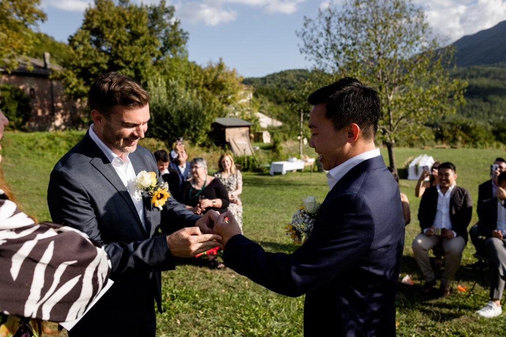wedding in borgo pianello - top wedding photographer in italy - gay wedding in italy